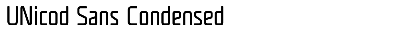 UNicod Sans Condensed